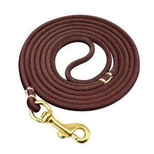 Genuine Leather Elegant Quick Release Soft Dog Leash for Large Dogs Aggressive Long Training Walking Leash - Product Image 3
