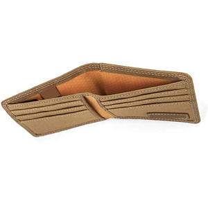 Cartera Delgada Unisex de Cuero Genuino de Lujo Hecha a Mano, con Cierre de Cremallera y Bordado, de Alta Calidad para Uso Diario - Product Image 5