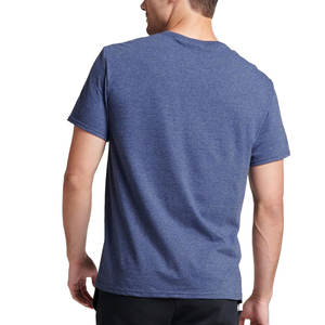 T-shirts en coton uni avec logo personnalisé OEM pour hommes T-shirt décontracté Streetwear de haute qualité fournisseur et fabricant - Product Image 3