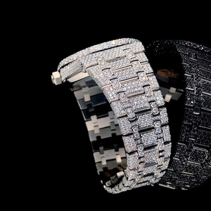 Hip Hop à la mode élégant buste vers le bas automatique mécanique glacé Moissanite diamant clouté montres de luxe pour hommes femmes - Product Image 5