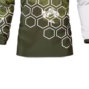 Maillot de course en polyester à manches longues coupe-vent confortable pour hommes Vêtements de course automobile et moto imprimés en gros - Product Image 4