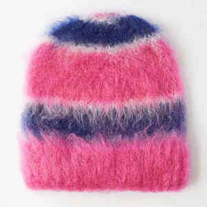 Nouveau Design élégant à la mode respirant Beanie Cap de haute qualité chaud hiver Mohair Beanie Cap à vendre - Product Image 1