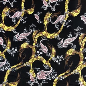 Tissu de rayonne imprimé en Chine nouveau Design pour lot de stock de robe à ShaoXing Keqiao 100% tissu de rayonne filé en viscose imprimé - Product Image 6