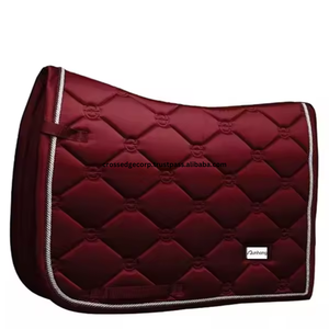 High Quality Quilted TC Fabric Horse Saddle <b>Pad</b> Set Horse <b>Smart</b> Selling Polyester Breathable Satin Shockproof - Product Image 4