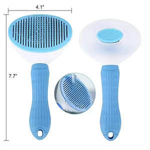 Brosse de toilettage pour animaux de compagnie multifonctionnelle en gros, éliminateur de puces à une touche, brosse de toilettage pour chat, massage pour chien, éliminateur de poils - Product Image 5