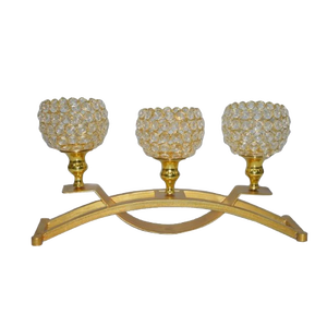 เชิงเทียนคริสตัลแบบทำด้วยมือสำหรับตกแต่งบ้านแท่นสำหรับงานแต่งงานงานปาร์ตี้คริสต์มาส - Product Image 1