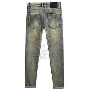 Jeans pour hommes sur mesure, fabrication au Pakistan, pantalon droit décontracté, coupe slim, pantalon en jean pour hommes grande taille - Product Image 5