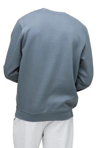 100% Fleece Cotton <b>Blended</b> Crew Neck Sweatshirt Loose Fit Suny System Pullover Sweatshirt 380gsm Basic Version for Men - Product Image 5