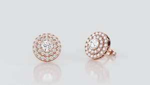 แหวนเพชรสำหรับห้องปฏิบัติการสีเหลืองทอง10K 14K 18K ปรับแต่งได้แหวนเพชรที่ได้รับการรับรองจากผู้ผลิต CVD - Product Image 3