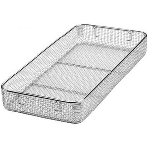 Bandeja de Esterilización de Malla de Acero Inoxidable al por Mayor B2B con Asa, 10 x 9.5 x 4 cm, Uso Médico - Product Image 2