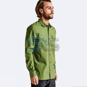 เสื้อเชิ้ตผ้าสักหลาดแขนยาวสำหรับผู้ชาย, เสื้อผ้าลำลองผ้า100% ระบายอากาศได้ดีแห้งเร็วไซส์ใหญ่พิเศษสำหรับฤดูใบไม้ร่วงโลโก้ออกแบบได้ตามต้องการ - Product Image 6