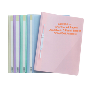 <strong>PP</strong> Pastel <strong>A4</strong> Document <strong>Folder</strong> With Fastener Lightweight Management <strong>File</strong> For Stationery Supply - Product Image 1