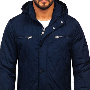 Venta al por mayor de encargo de los hombres chaqueta impermeable Puffer Venta caliente más nuevo diseño de cierre de cremallera transpirable de poliéster chaqueta al aire libre - Product Image 2