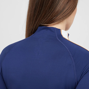 Best Superior Quality Women <b>Yoga</b> <b>Jacket</b> Half Sleeve Zipper Eco-Friendly Anti-Bacterial Quick Dry Breathable Spandex/Polyester - Product Image 2