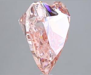 Bague Aniva FHC151 avec diamant de laboratoire rose vif taille cœur de 5,10 carats, certifiée IGI, cadeau de la Saint-Valentin - Product Image 2