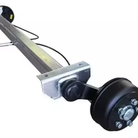 Essieux de remorque 10k Essieux de remorque à vendre Essieu de remorque pour camping-car avec ressort et frein électrique Essieu de remorque durable
