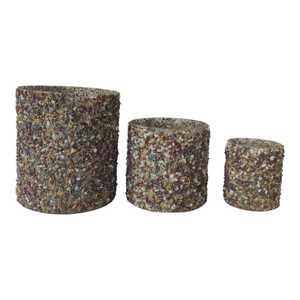 Hermosos guijarros de colores con mosaico Hogar y jardín Vasos y tarros de vidrio de vela vacíos hechos a mano en tamaños personalizados disponibles - Product Image 6