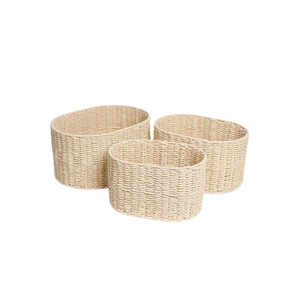 High Quality Eco-Friendly <b>Woven</b> Rattan Beverage <b>Storage</b> <b>Baskets</b> Handicraft Multifunction Organizer Vietnam Manufacturer - Product Image 4