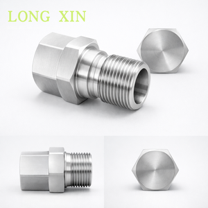 Raccord rapide mâle en acier inoxydable BSPT R1-1/4-11, HEX50, L81mm, JTSP-114PM - Product Image 5