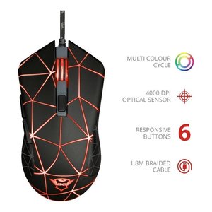GXT 133 Locx Wired Gaming <b>Mouse</b> 6 Buttons USB Type A Black - Product Image 5