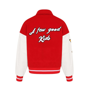 Wholesale Custom Embroidered Men's College Varsity Stand Collar Winter <b>Jacket</b> <b>Thin</b> Letterman Baseball Players Design <b>Waterproof</b> - Product Image 5