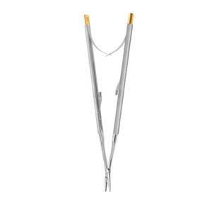 Portaagujas Mathieu de Ortodoncia TC Manual con Puntas Doradas, Mango de Acero Inoxidable con Resorte, Instrumento Quirúrgico Dental con Certificación CE - Product Image 3