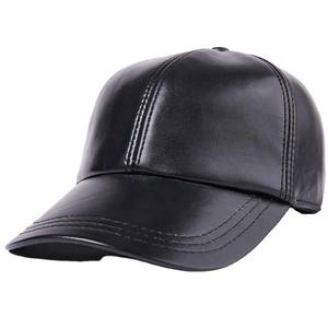 Gorras Trucker Unisex de Cuero Negro Impermeables con Logotipo Personalizado Bordado, Estilo Country de 6 Paneles, Alta Calidad - Product Image 2