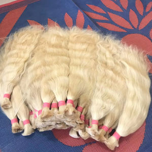 Cuticule Indienne Alignée 613 Blonde Ondulée Double Trame Machine Perruque Vague Naturelle Style Cheveux Humains Femmes Noires Couleur Naturelle - Product Image 3