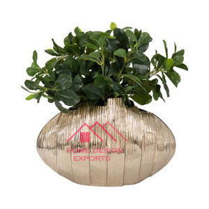 Florero Hallow para mesa y decoración de bodas en acabado dorado Florero de Venta caliente Diseño decorativo Premium - Product Image 1