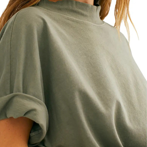 เสื้อยืดคอกลมผ้าฝ้ายสำหรับผู้หญิงสำหรับผู้ชาย - Product Image 3