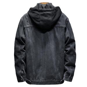 <b>Denim</b> Jeans Hoodie Men Winter Coats Jean Hoodies Fashion Outwear Casual Coats Hooded Cotton <b>Liner</b> <b>Denim</b> <b>Jacket</b> - Product Image 4