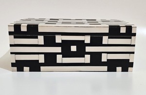 Exportador indio hermosa caja de joyería con incrustaciones de hueso floral para guardar pendientes o anillos disponibles a buen precio - Product Image 2