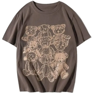 T-shirt 100% coton pour hommes du fabricant 250 Gsm poids lourd motif solide Streetwear sérigraphié vierge avec logo numérique - Product Image 1