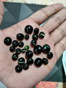 Piedra preciosa rara Diópsido natural Catseye Piedra preciosa redonda y Ovalada para la fabricación de joyas Kornerupine Cabochon - Product Image 2