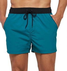Nouveaux hommes été Shorts de bain maillots de bain troncs maillots de bain séchage rapide plage conseil taille élastique pantalon de bain avec maille - Product Image 1
