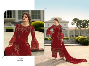 Nouveau créateur de broderie Georgette 2023, fournisseur Salwar Kameez et Dupatta de Surat inde - Product Image 6