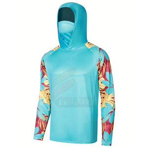 Concevez votre propre logo personnalisé Sweats à capuche de pêche par sublimation 100% Polyester Sweats à capuche de pêche légers - Product Image 1