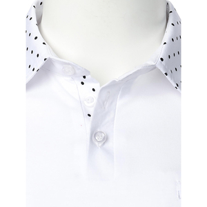 Cómodo uso diario Hombres Polo Camisa Polo Algodón Polo Camiseta Moda Elegante Verano Casual Outfit - Product Image 4
