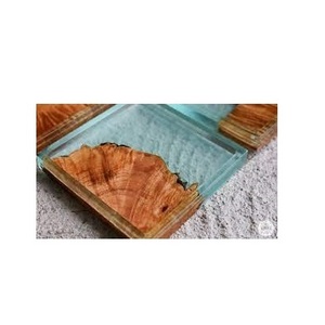 Posavasos de madera y resina con forma redonda para el hogar y la cocina, taza de té hecha a mano, venta al por mayor, superventas - Product Image 4