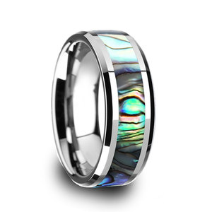 <b>Cheap</b> Factory Price Men & Women Damascus Steel <b>Wedding</b> Band Unique Damascus Steel <b>Wedding</b> <b>Rings</b> - Product Image 2
