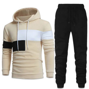 NUEVO Diseño Fitness Ropa Deportiva Chándal Hombres Entrenamiento y Jogging Desgaste Conjunto de dos piezas Sudaderas con capucha Chándal para hombres Logotipo personalizado OEM - Product Image 6