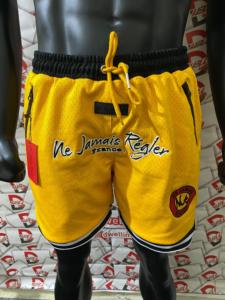 Pantalones cortos de gimnasio de talla grande Bolsillos con cremallera personalizados Cintura con cordón Sólido Nuevos bolsillos con cremallera personalizados Tallas grandes Liso teñido Su propio logotipo - Product Image 4