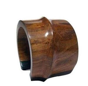 Bracelets en bois faits à la main, aspect luxueux, imperméables, surface polie lisse, couleurs personnalisées, bijoux ethniques pour femmes, cadeau d'affaires - Product Image 4