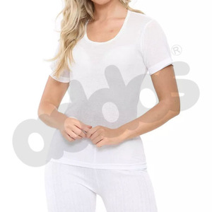 Camisetas de Mujer de Alta Calidad al por Mayor, 100% Algodón, Corte Ajustado, Transpirables, Diseño Personalizado, Manga Corta, Cuello Redondo - Product Image 5