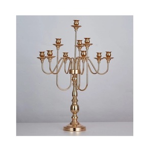 Pièce maîtresse de candélabre de mariage fait main décoratif classique pour la décoration de la maison et de l'hôtel au meilleur taux - Product Image 4