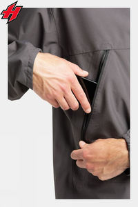 Chaqueta de lluvia de nailon 100% para hombre, Cazadora ligera personalizada de marca, de alta calidad, nuevo diseño - Product Image 5