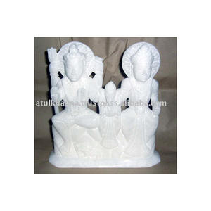 Estatua de Shiv pativo italiano, color blanco puro - Product Image 1