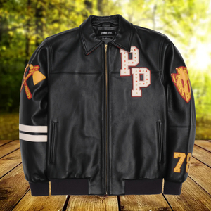 แจ็กเก็ตหนังซาฟารีของผู้ชายสำหรับฤดูหนาวเสื้อแนวสตรีทสวมใส่สบายกันน้ำปรับแต่งได้ - Product Image 5