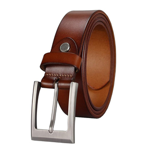 Cinturón de Cuero Vacuno Suave y Flexible para Hombre, 3.5cm de Ancho, para Adultos, Estilo Casual de Lujo, Ajustable, con Hebilla de Aleación - Product Image 6