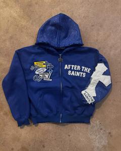 Calidad superior Logotipo personalizado Etiqueta personalizada Mejor material Cremallera Sudadera con capucha Impreso fábrica precio barato sudaderas con capucha hombres sudaderas con capucha - Product Image 4